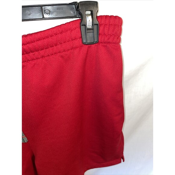 Athletic Works Athleisure Shorts Men’s Size Small Red Stretch Waist Drawstring - Picture 4 of 12